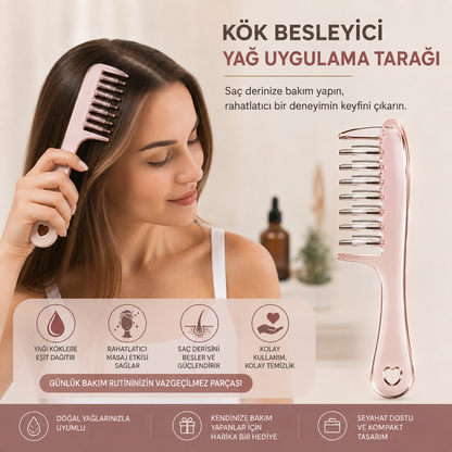 Akıllı Saç Kökü Bakım Uygulama Tarağı