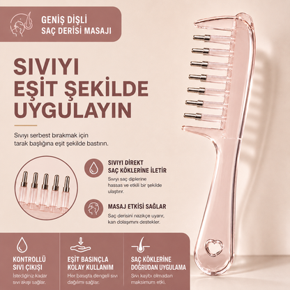 Akıllı Saç Kökü Bakım Uygulama Tarağı
